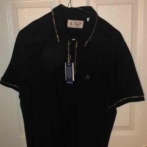 Original penguin black polo shirt size M